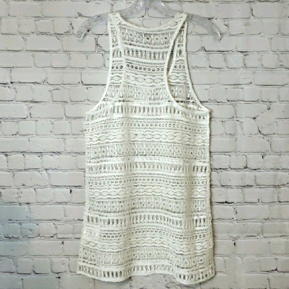 Tavik Crochet Cover-up Tank Dress Size L - Picture 6 of 8